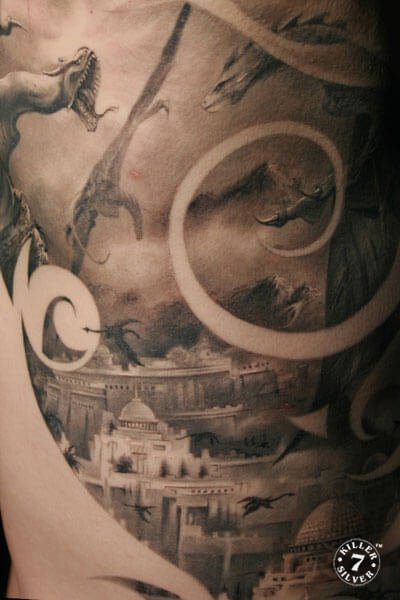 Caesar - Portfolio 1 - Caesars land tattoo - Killer Silver artist - Killer Silver