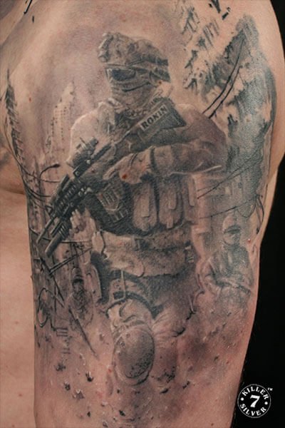 Caesar - Portfolio - US marine on mission - Killer Silver artist - Killer Silver